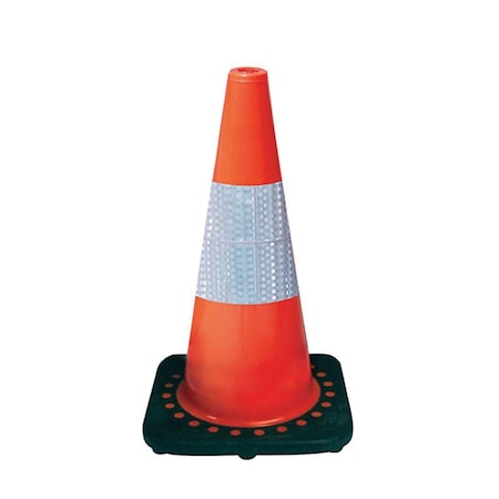 Sas Safety 18 in. Safety Cone with Reflective Bar SAS-7501-18